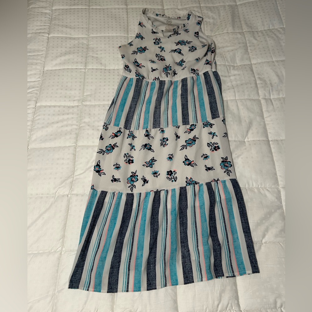 Wonder Nation Kids Blue Floral Dress